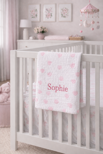 Hearts Baby Blanket