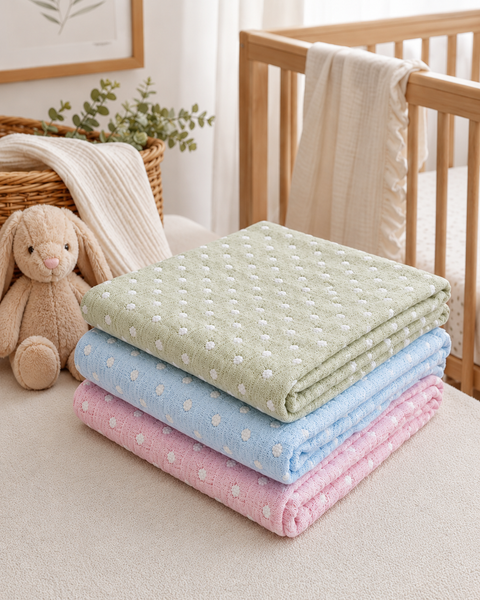 Polka Dot Baby Blanket