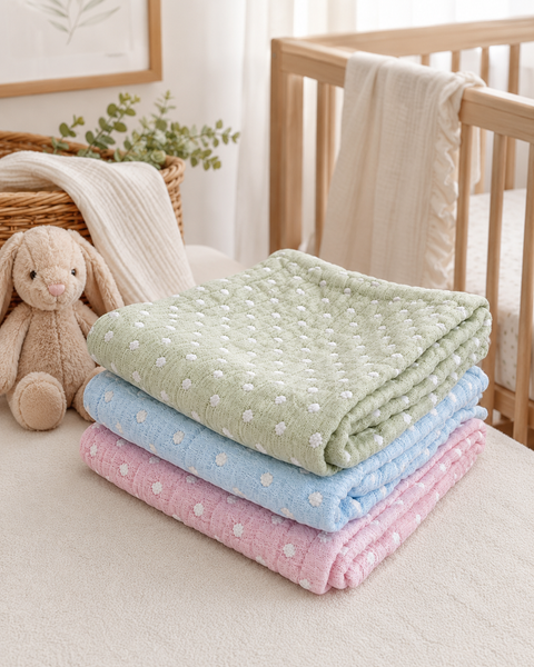 Polka Dot Baby Blanket