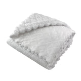 Nanas Quilted Plush Baby Blanket with Faux Sherpa Back