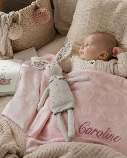 XOXO Baby Blanket