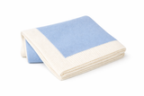 Jersey Knit Blanket with Contrast Rib Border