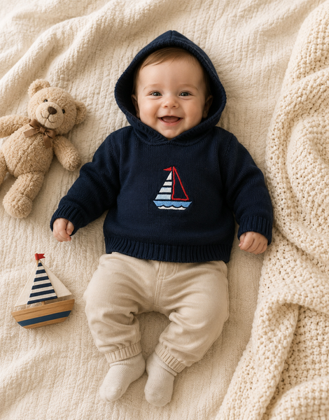 Zip Back Hoodie with Raglan Sleeve