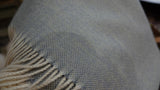 2141 - 100% Baby Alpaca Melange Throw with Fringe