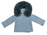 1631 - Knit Jacket with Removable Faux Fur 100%Cotton - PRE-ORDER IS LIVE!