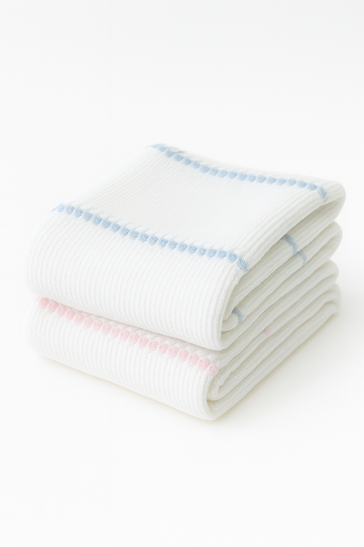 Pucker Texture With Stripe Baby Blanket