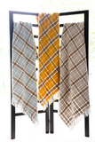 Plaid Blend Fringed Throw