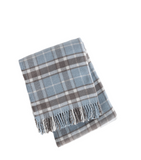 Plaid Blend Fringed Throw