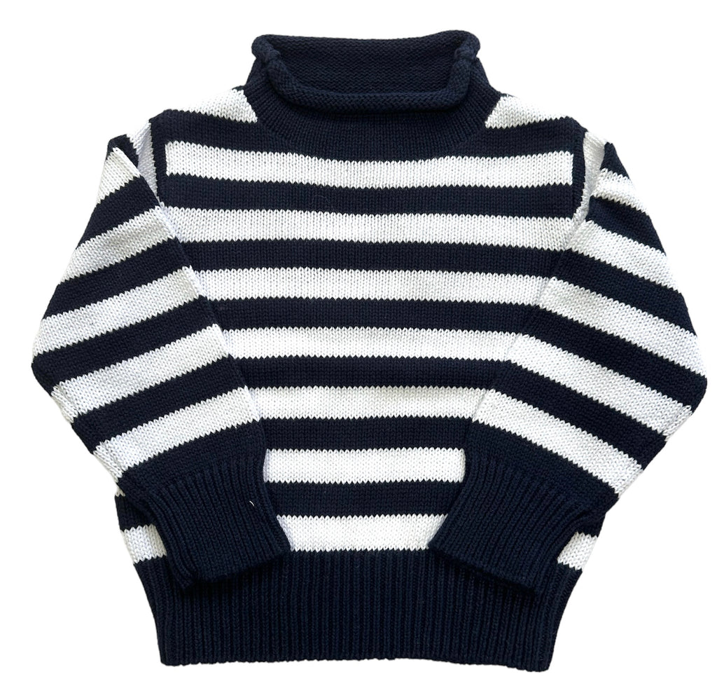 1550 - Striped Rollneck Sweater