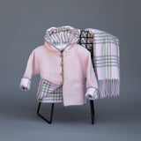 1401 - Cotton Seedstitch Hoodie Lined in Plaid