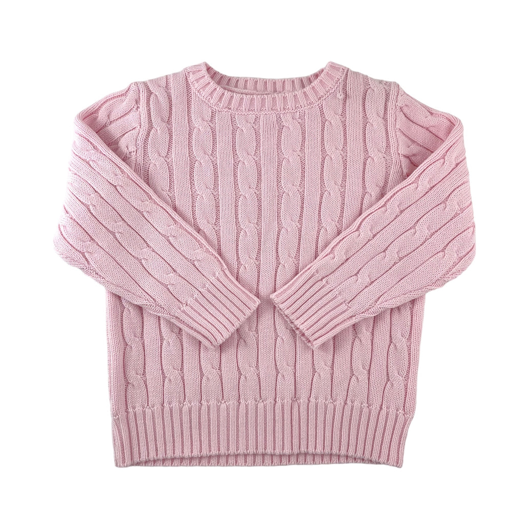 1559 - Cable Crewneck Knit Sweater 100% Cotton