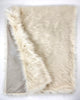 2685 - White Faux Fur Throw