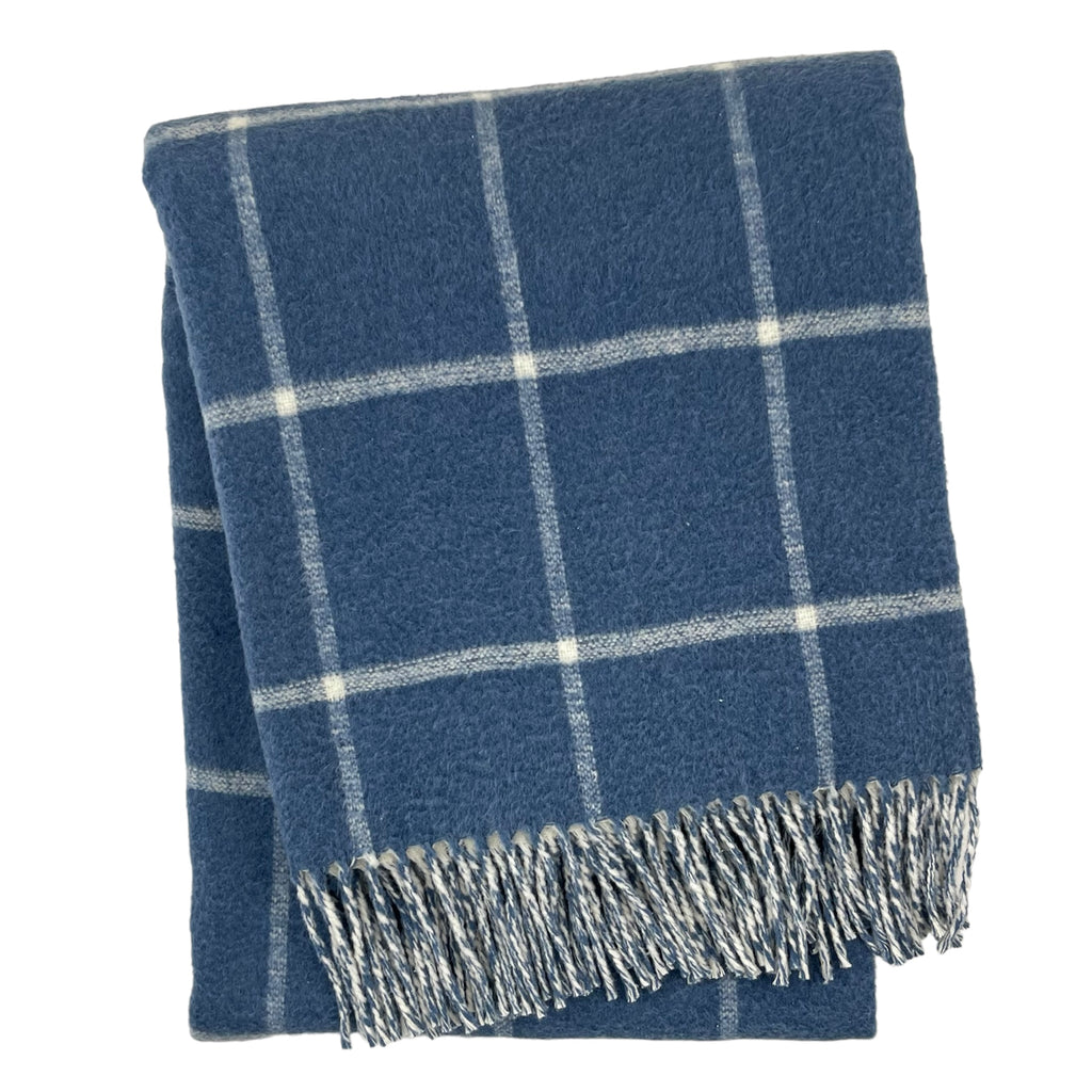 Double Face Cotton Window Pane Throw with Fringes – A Soft Idea