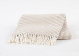 534 - Waffle Weave Recycled Cotton Throw 51" x 67"