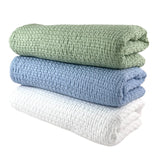 744 -Stonewashed Basket Weave Throw with Binding