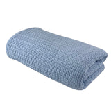 744 -Stonewashed Basket Weave Throw with Binding