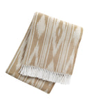 351 - Ikat Throw with Stripes: 55" x 70"