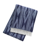 351 - Ikat Throw with Stripes: 55" x 70"