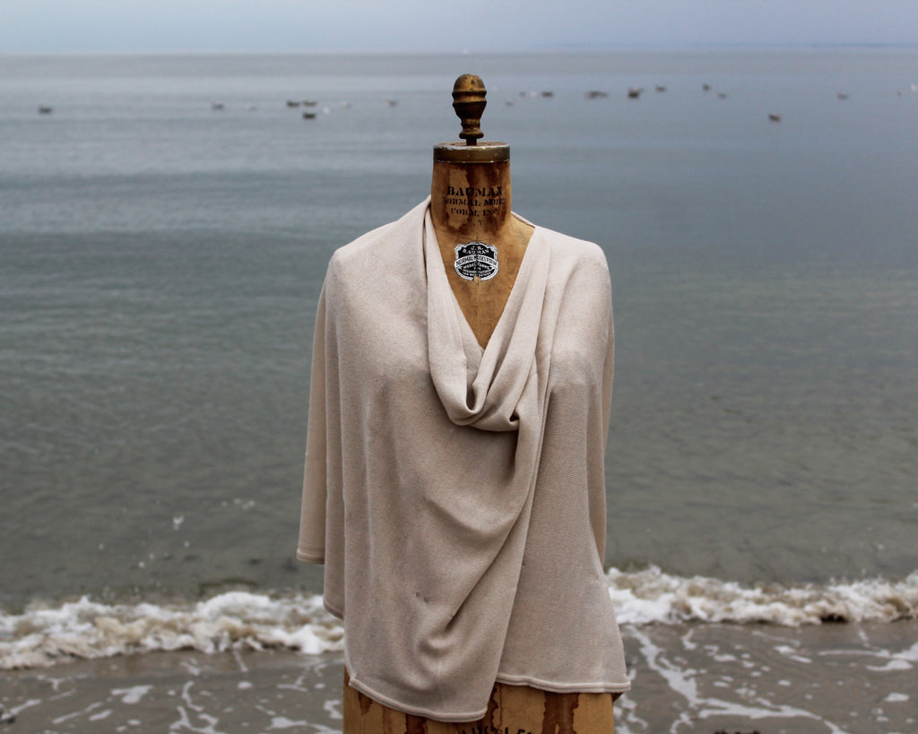 shawl type top