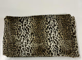 3718 - Leopard Print Faux Fur Throw