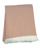 358 - Unbrushed Herringbone Throw - 55" x 70"