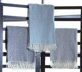 366 - Graphic Squares Throw 50" x 70"